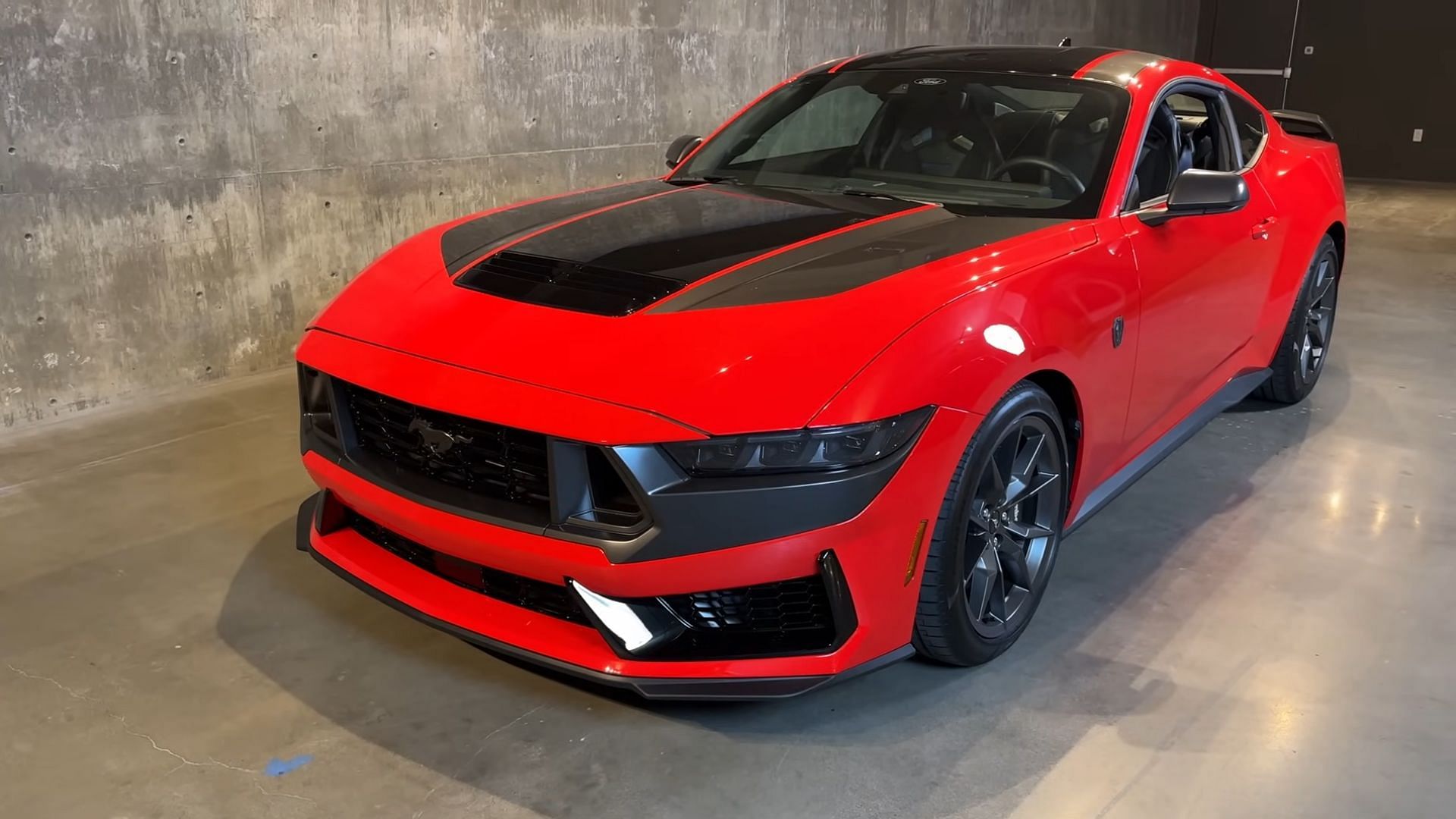 The Ford Mustang Dark Horse has both power and looks (Image via YouTube/Doug DeMuro)