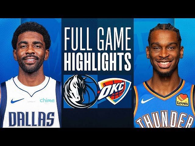 Dallas Mavericks vs OKC Thunder Players Stats and Box Scores for May 7 ...