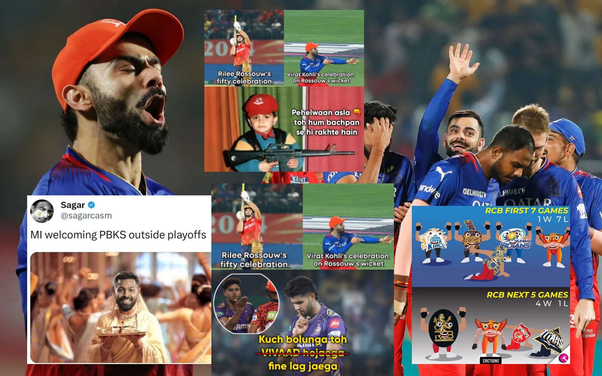 Top 10 funny memes from the latest IPL match.