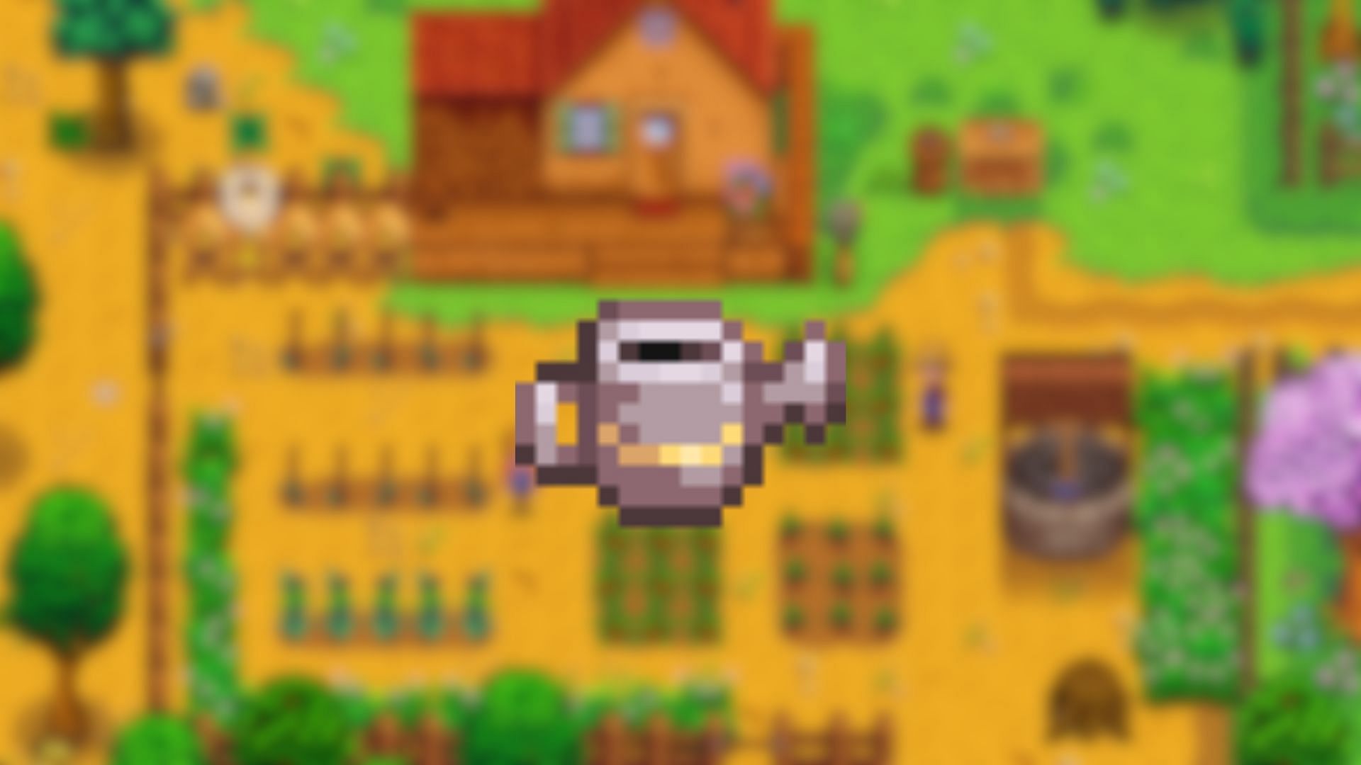 Upgrading Watering Can to a Steel Watering Can can significantly boost your efficiency. (Image via ConcernedApe)