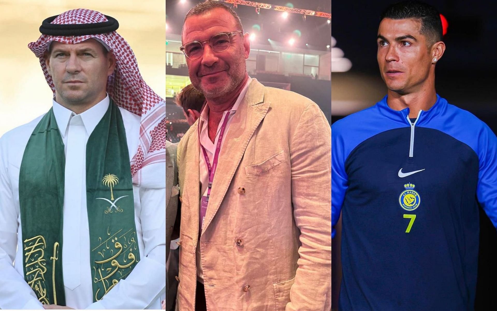 Steven Gerrard, Liev Schreiber, and Cristiano Ronaldo join star-studded crowd in Riyadh for Fury vs