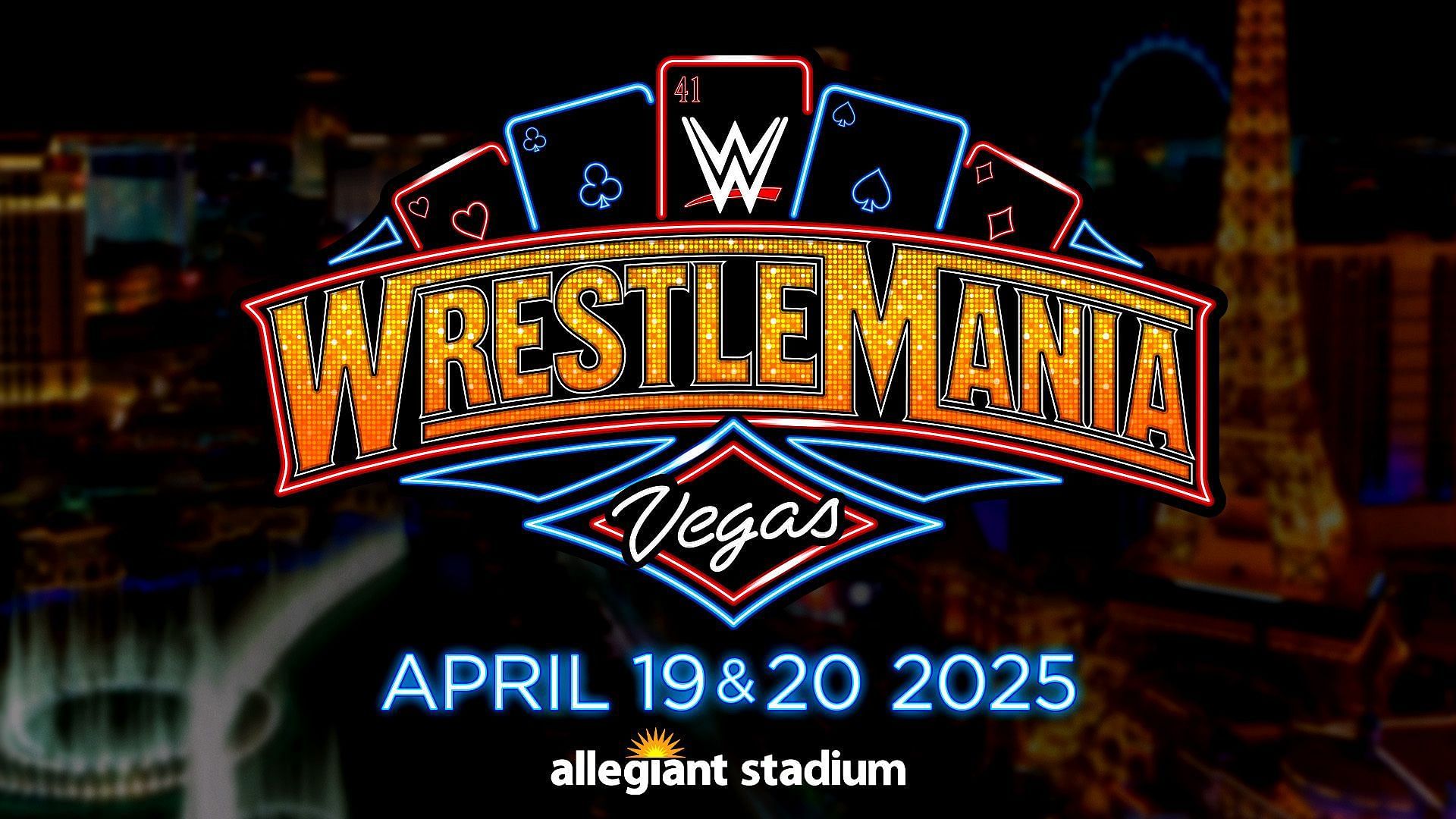The official logo for WWE WrestleMania 41 aka WrestleMania Vegas