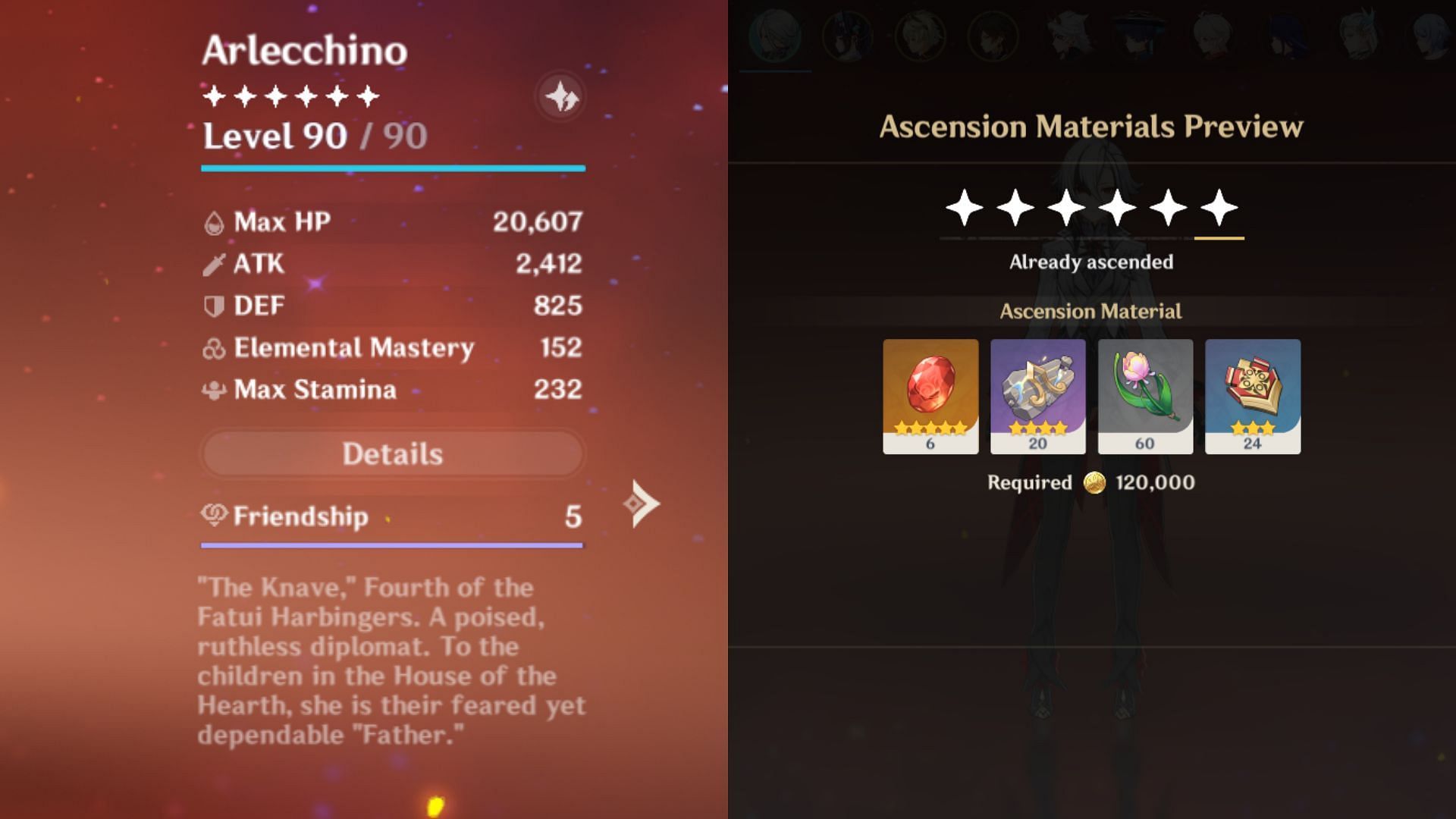 Character ascension cap has been the same for 3 years (Image via HoYoverse)