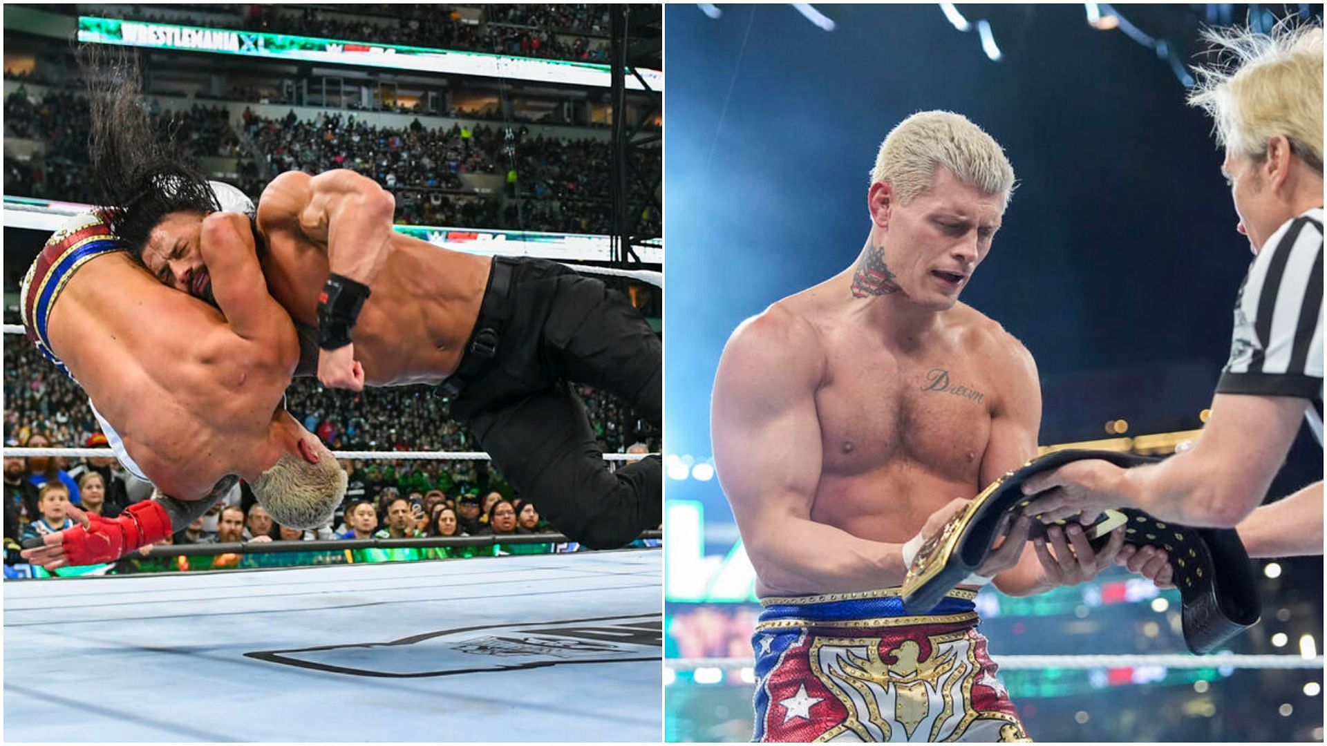 Cody Rhodes defeated Roman Reigns at WWE WrestleMania.