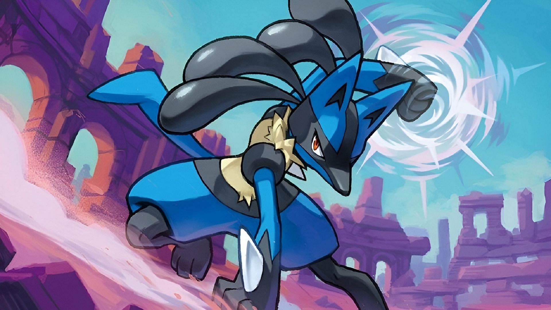 Lucario&#039;s design perfectly suits a past- or future-based Paradox variant (Image via The Pokemon Company)