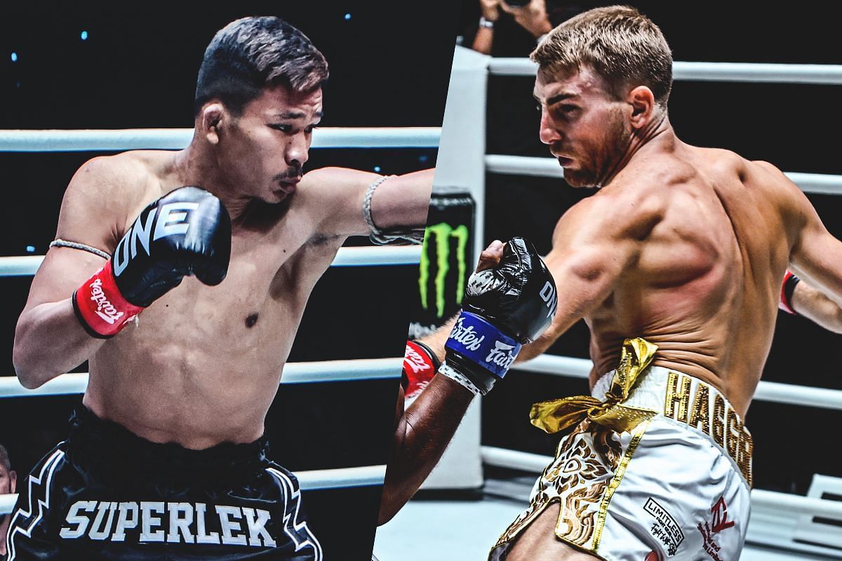 Superlek (L) and Jonathan Haggerty (R) | Image credit: ONE Championship