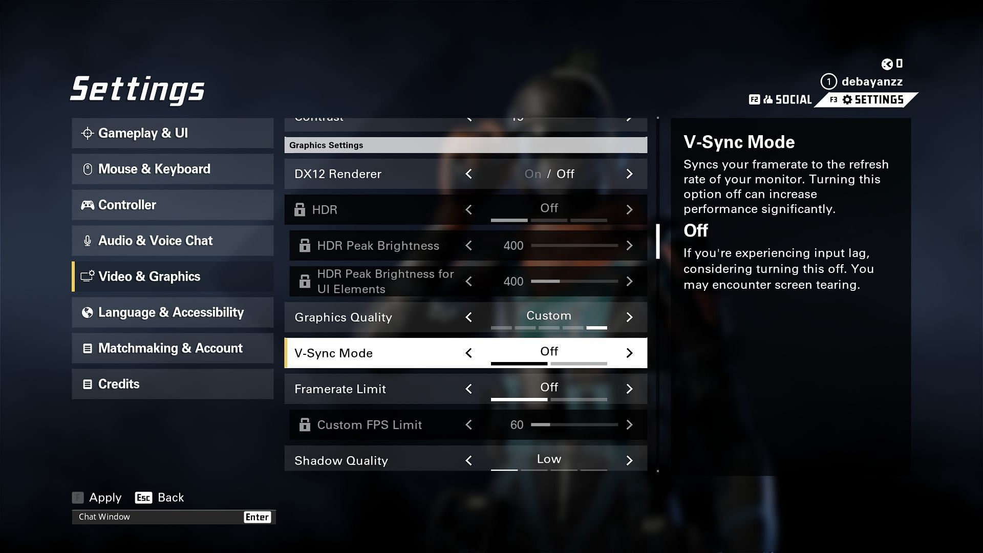 Customize the graphics settings to get more FPS. (Image via Ubisoft)