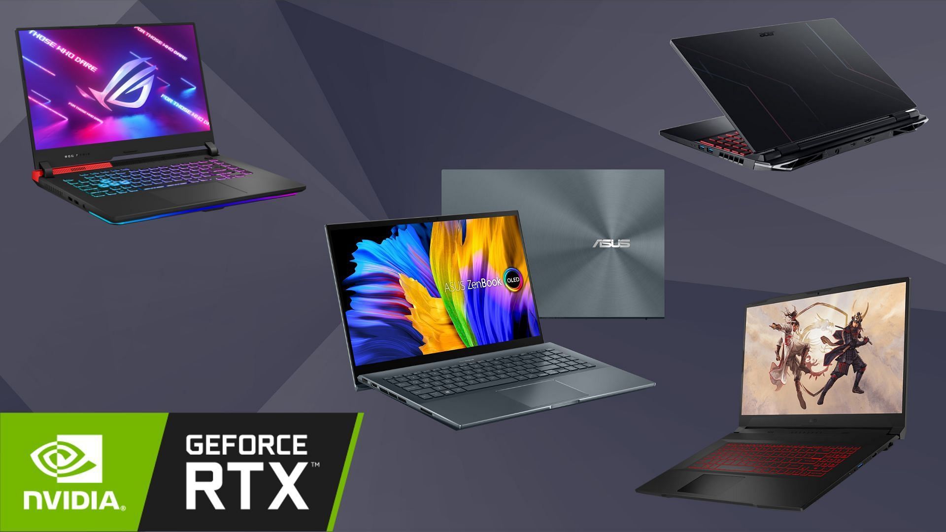 The best RTX 3050 Ti gaming laptops in 2024 (Image via Asus, Acer, MSI)