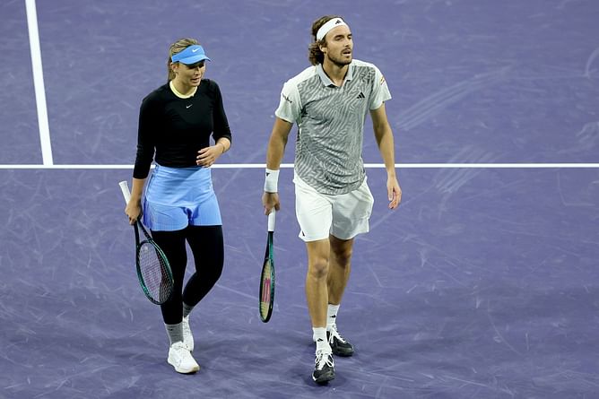 Stefanos Tsitsipas shows his support for girlfriend Paula Badosa, drops in on her press conference at French Open after 2R win