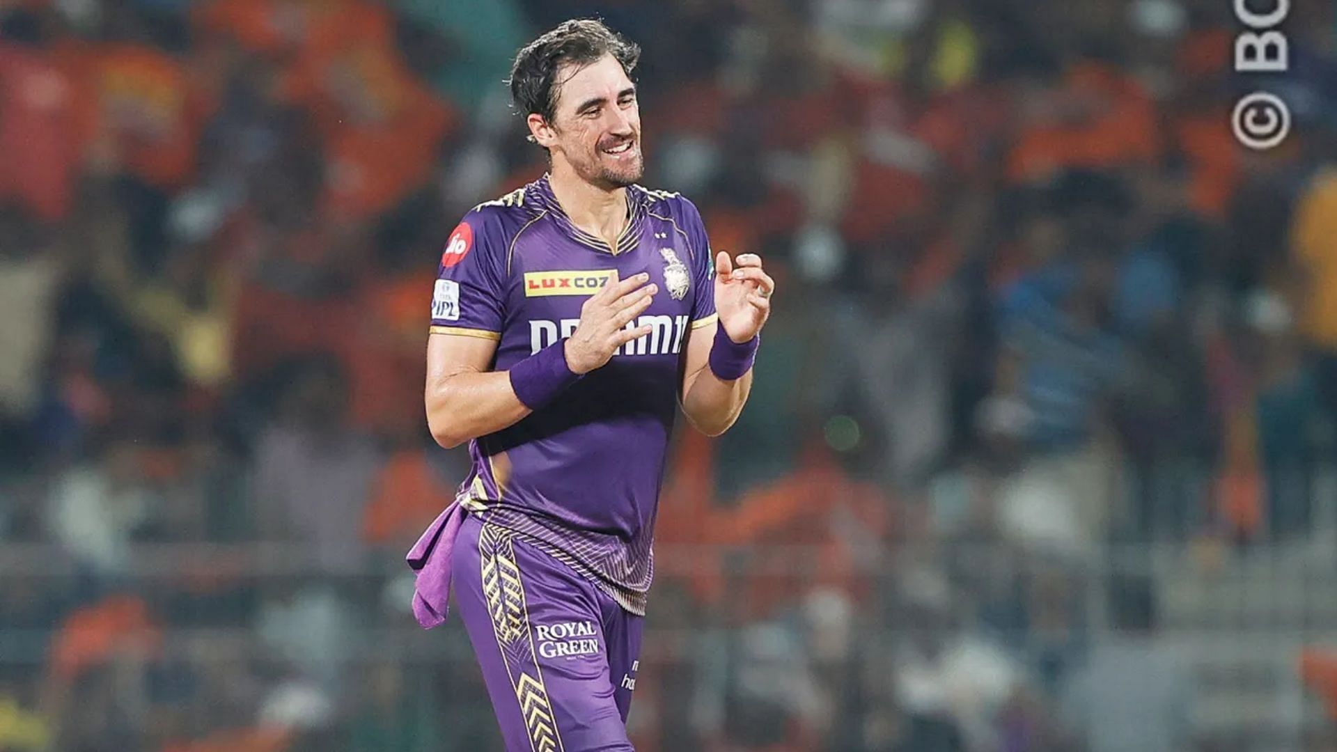 Mitchell Starc once again proved why he is a big match player as his sensational performance helped KKR beat SRH by 8 wickets in the final (P.C.:BCCI)