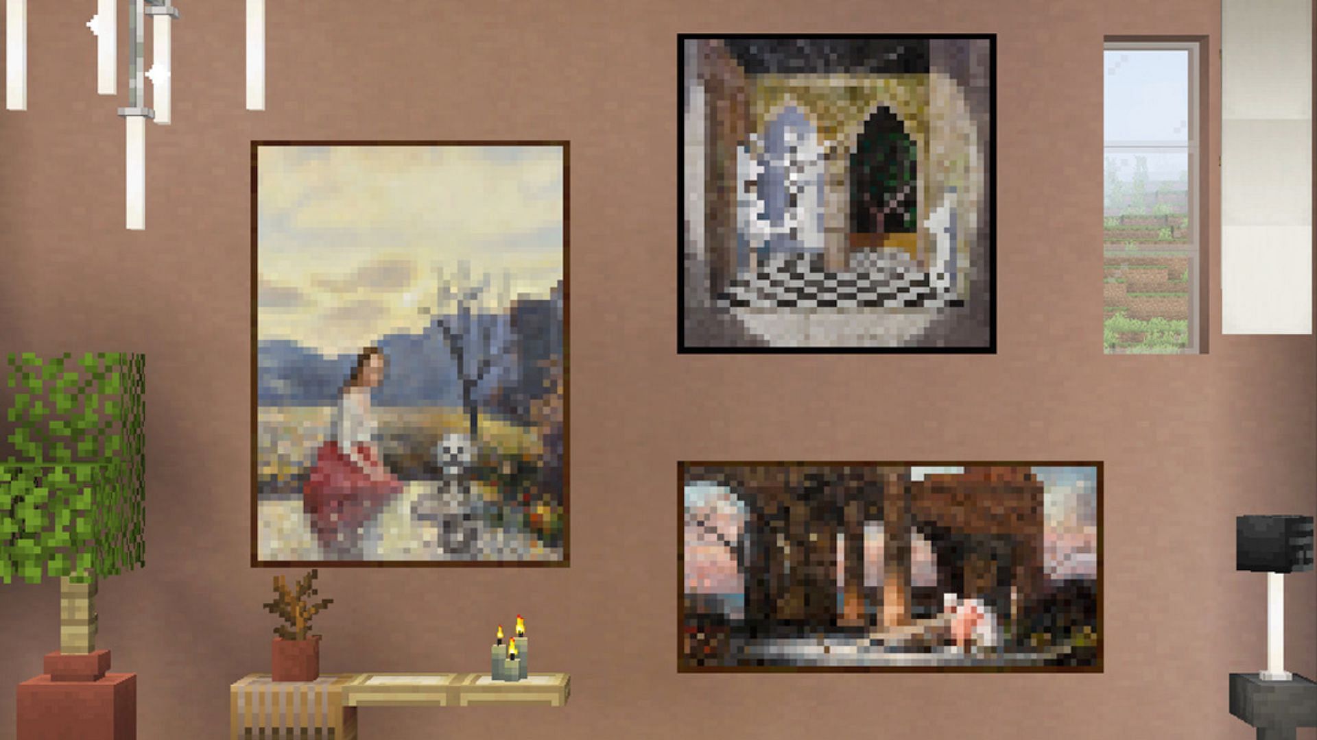New paintings added to the game (Image via Mojang Studios)
