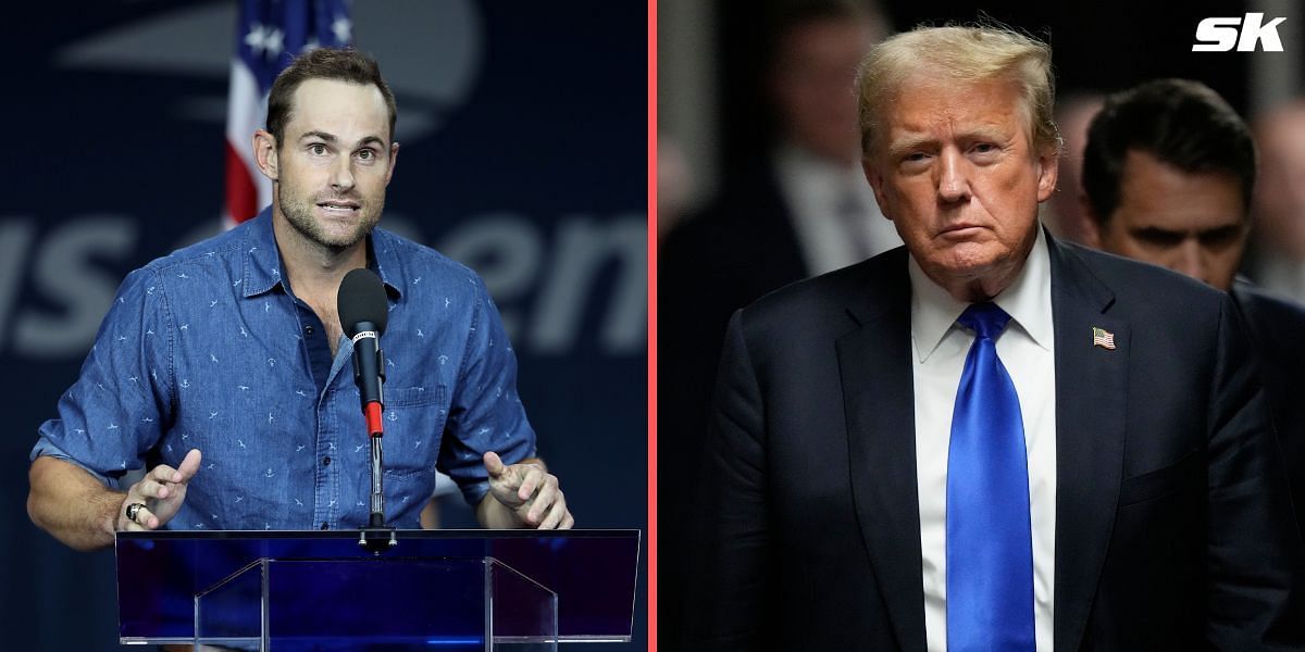 Andy Roddick (L), Donald Trump (Source: Getty)