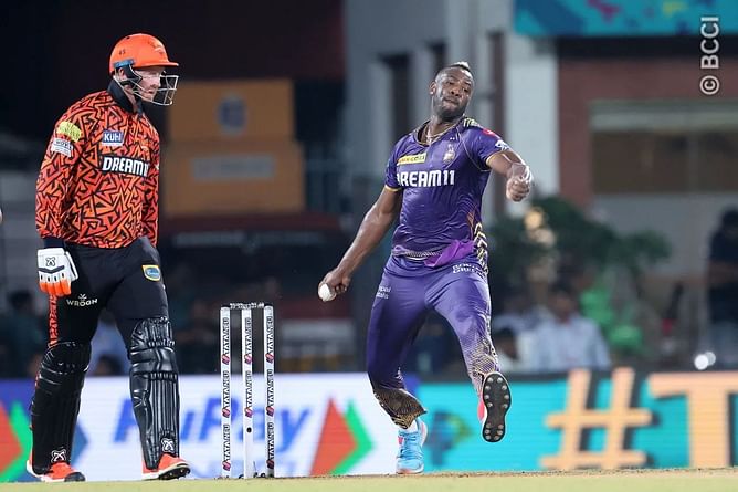 [Watch] Andre Russell strikes in his first over to send Aiden Markram back in KKR vs SRH IPL 2024 Final