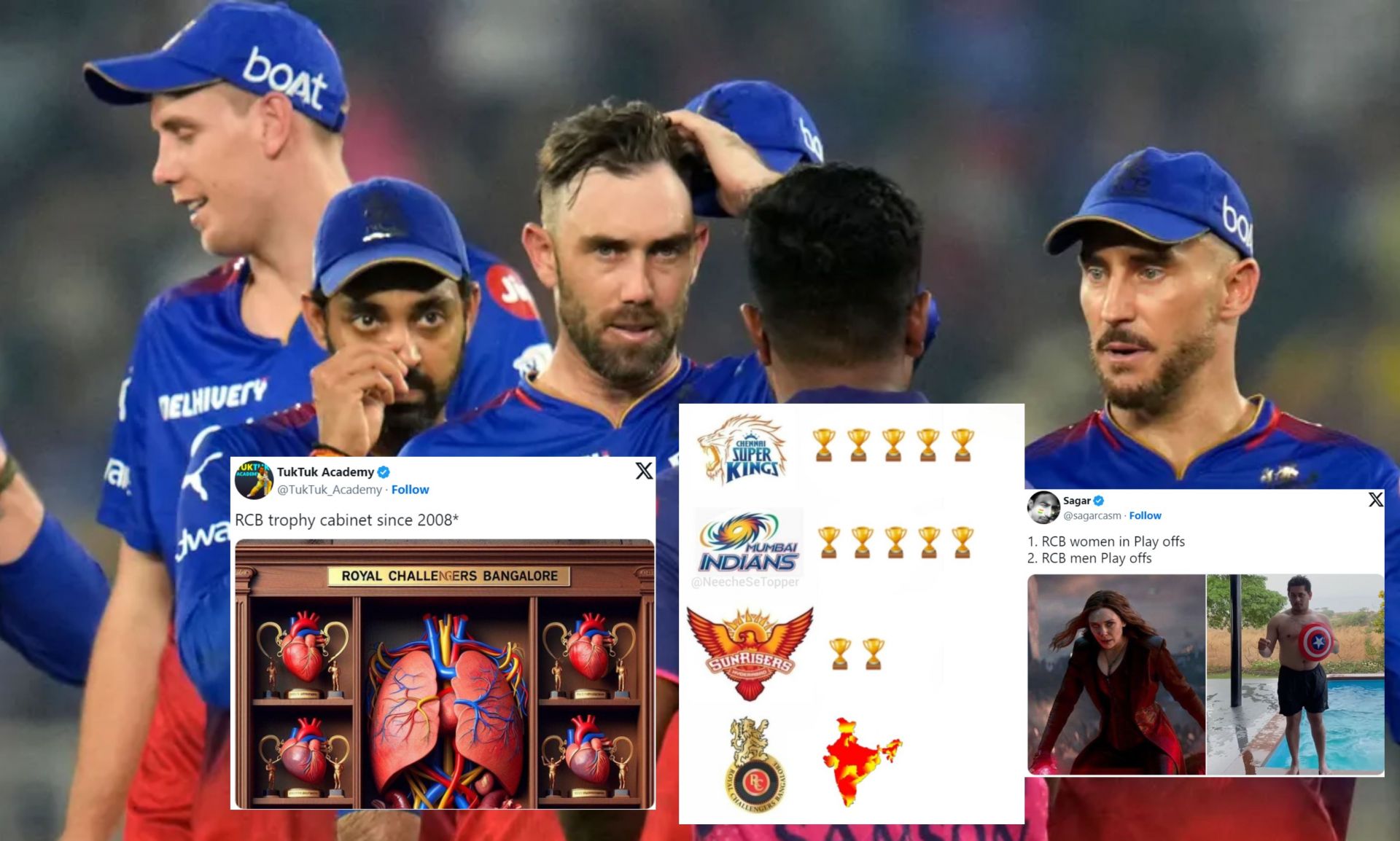 Fans react after RCB