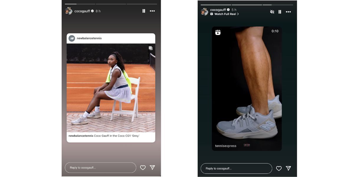 Coco Gauff&#039;s Instagram stories