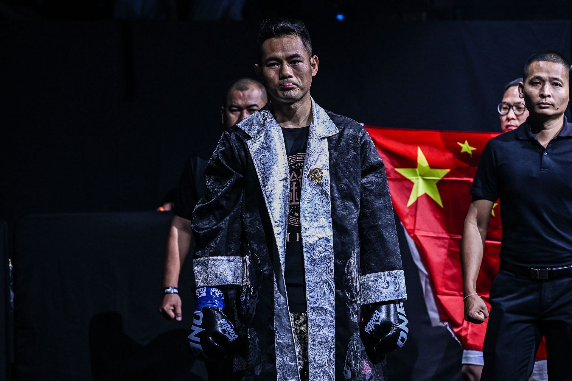 Wei Rui heads to the ring at ONE Fight Night 22.