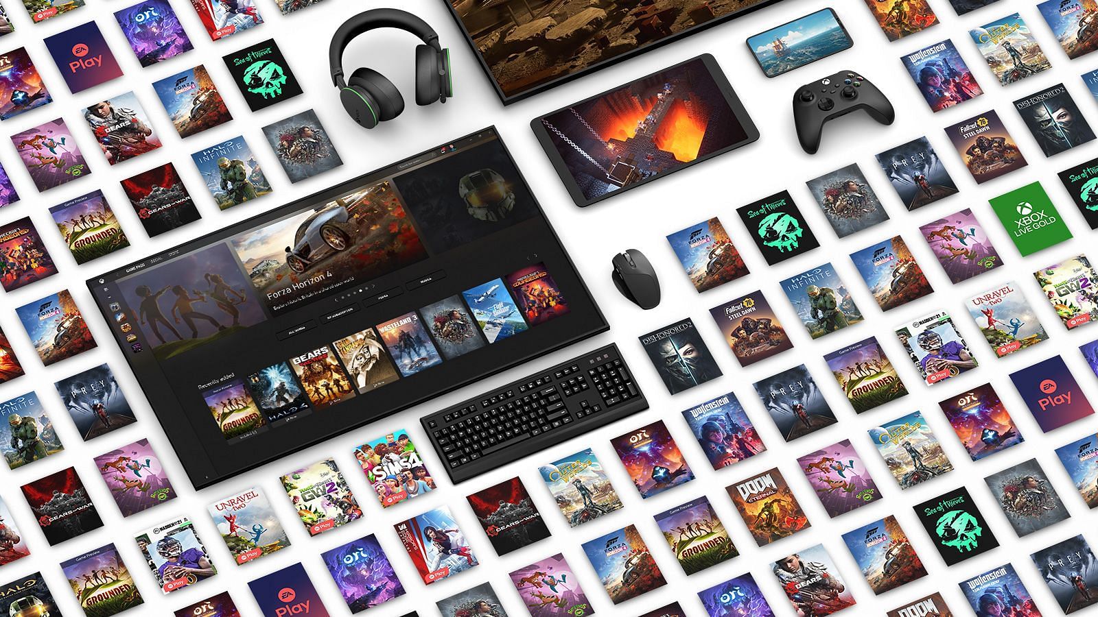 Xbox Game Pass has expanded into a massive service with hundreds of new games today. (Image via Xbox)