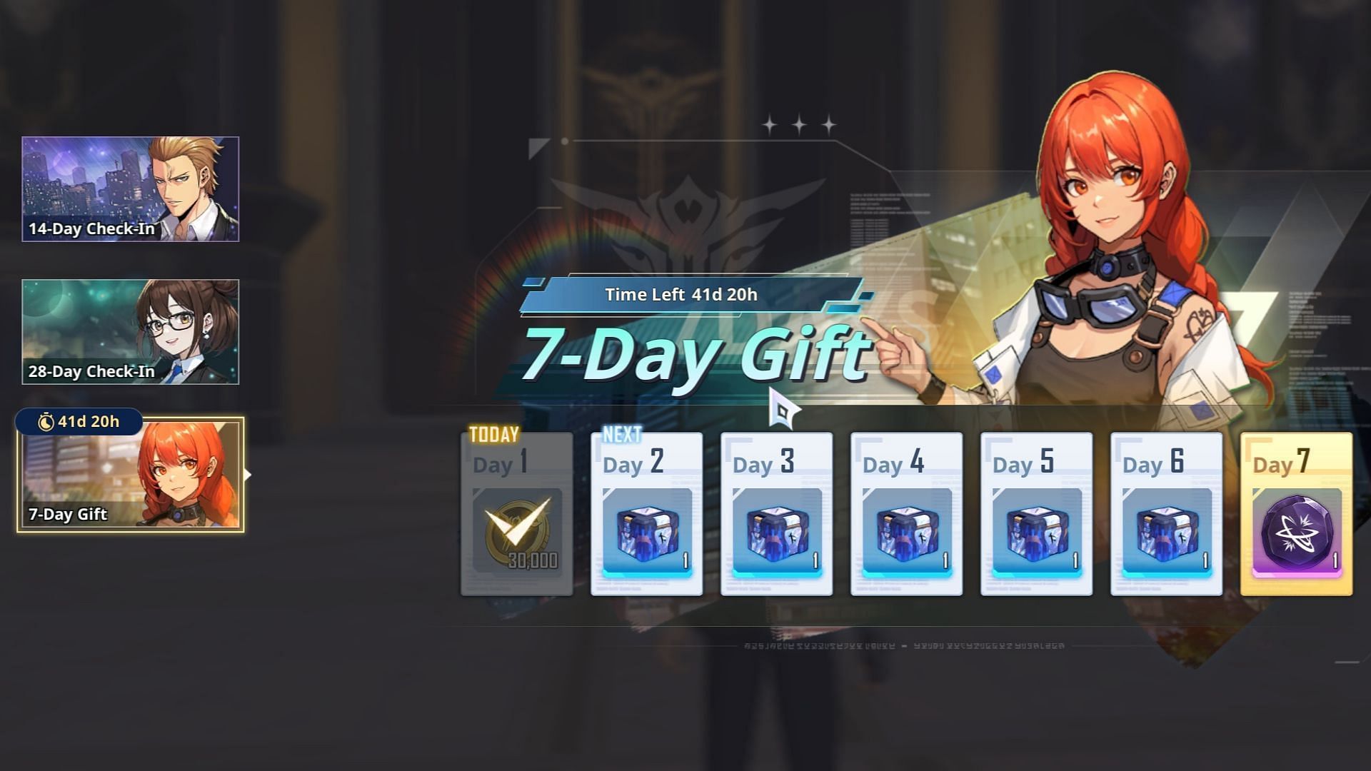 Log in to the app for seven days to get a new Skill Rune (Image via Netmarble)