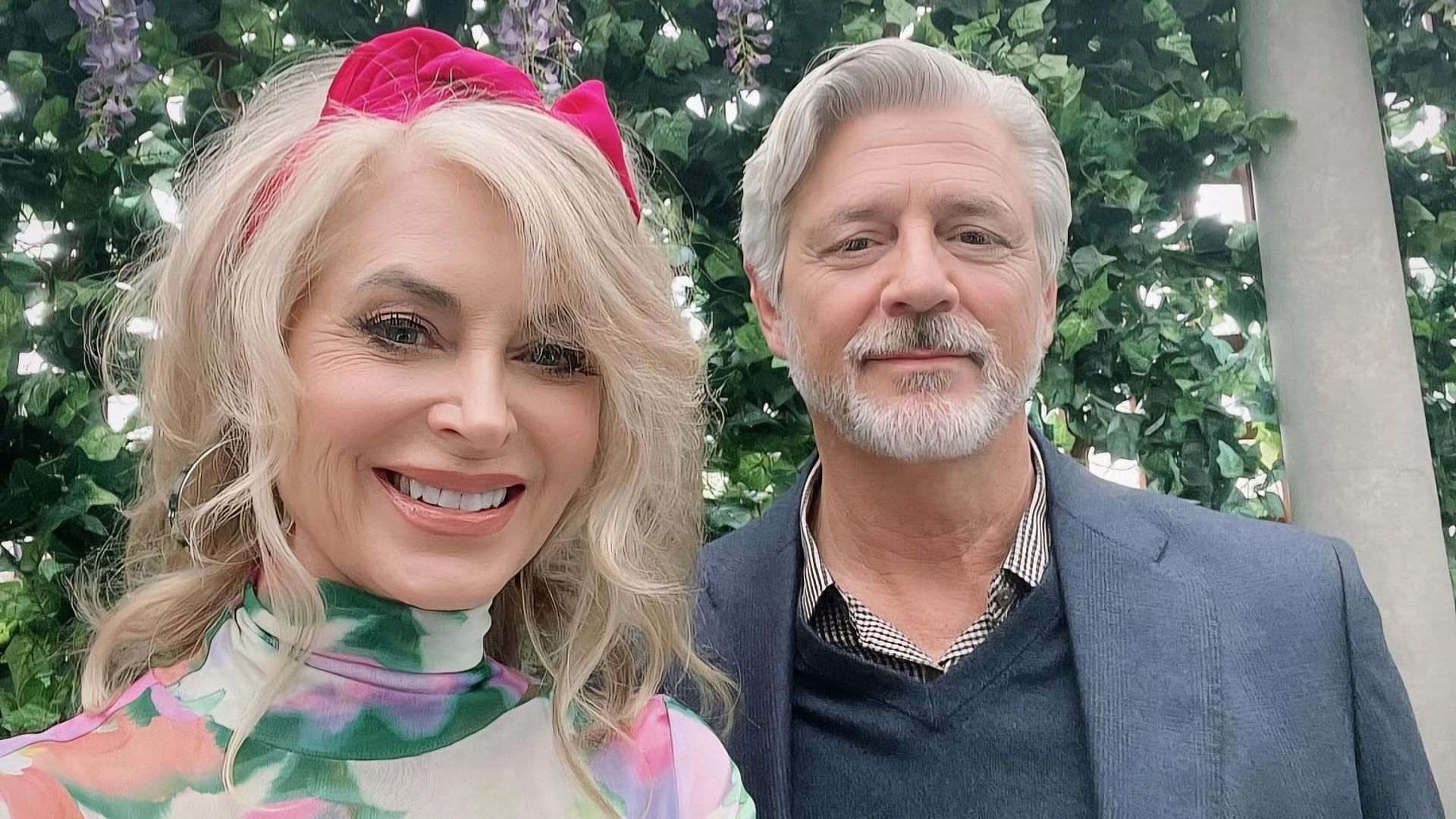 Eileen Davidson with her co-star Chris Cousins on The Young and the Restless (Image via @eileendavidsonofficial / Instagram)