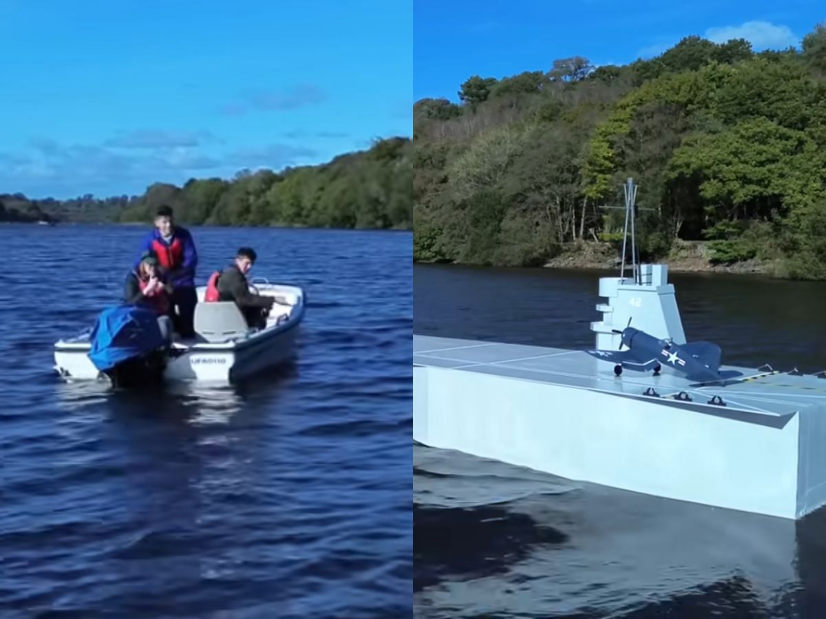 YouTuber&#039;s RC aircraft carrier creates world record (Image via YouTube/ProjectAir)