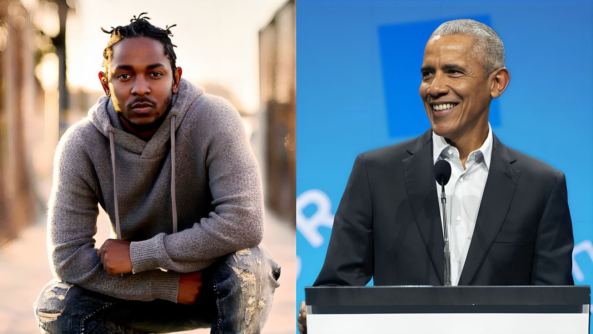 Obama picked Lamar over Drake (Image via Facebook / Kendrick Lamar / Instagram / @barackobama)