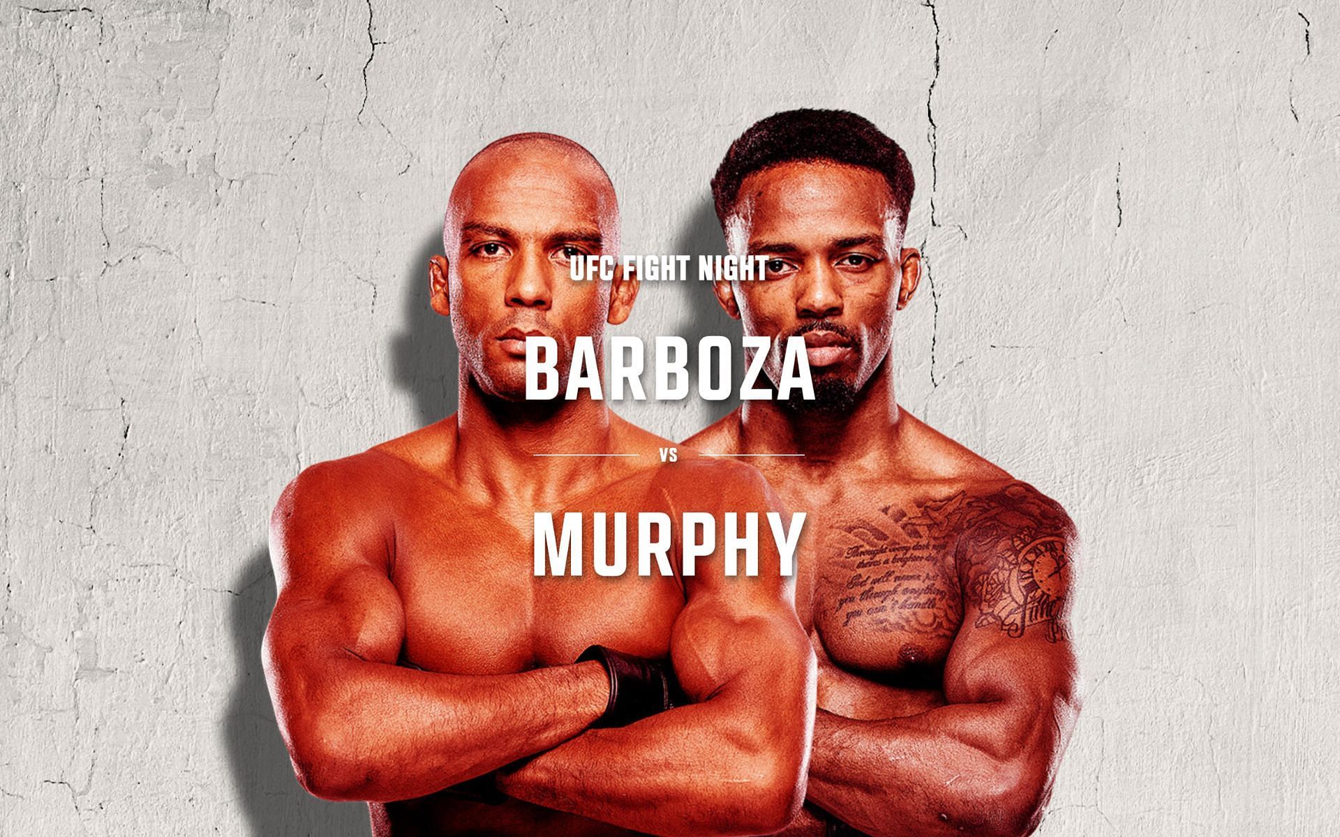 UFC Vegas 92: Edson Barboza vs. Lerone Murphy fight card details. [Image courtesy: UFC]