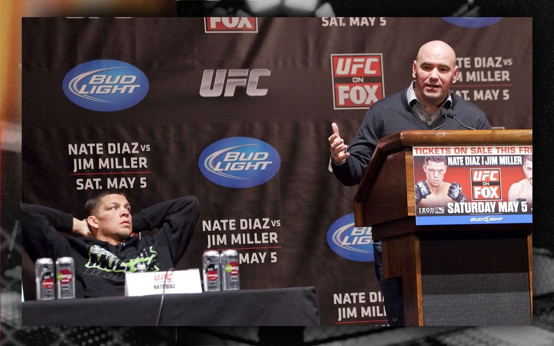 When Nate Diaz revealed to having a near-altercation moment with Dana White at a nightclub. [Image courtesy: Getty Images]