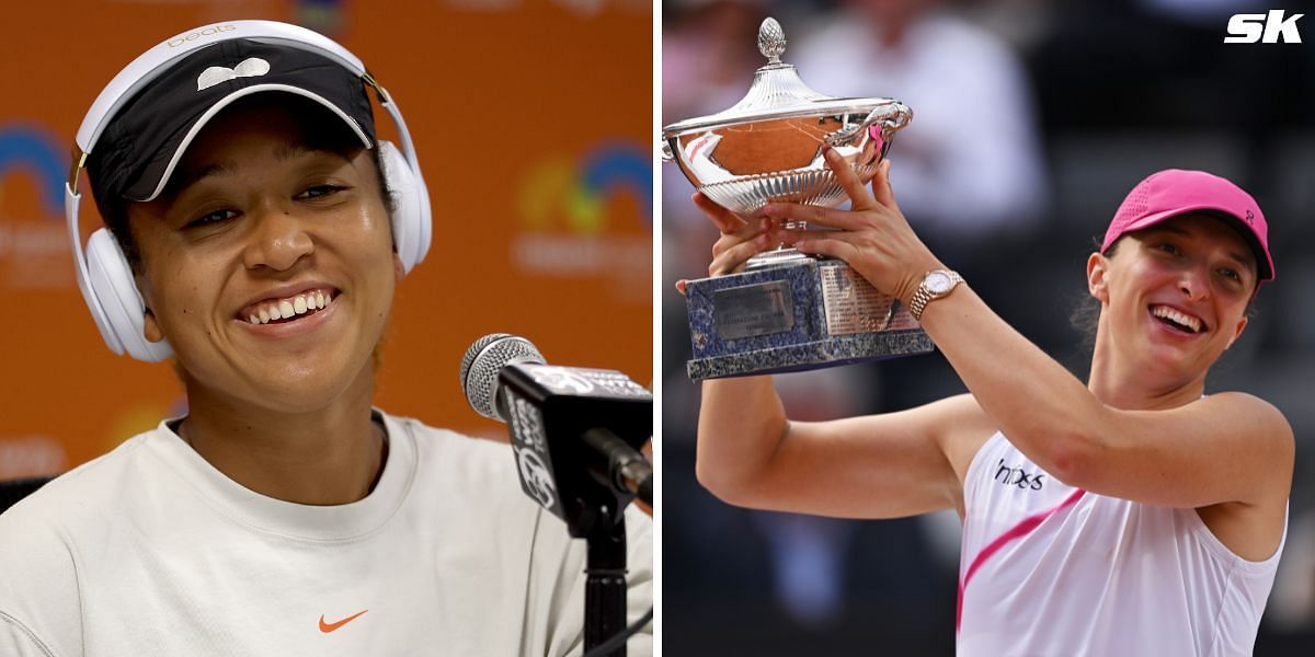 Naomi Osaka(L) and Iga Swiatek (Source: GETTY)