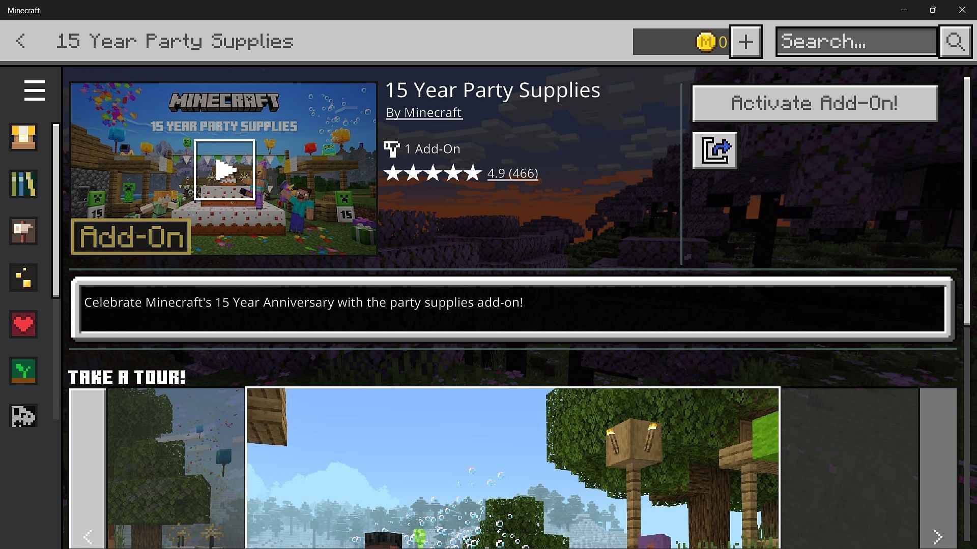 Special add-ons and map should also be available for Java Edition (Image via Mojang Studios)