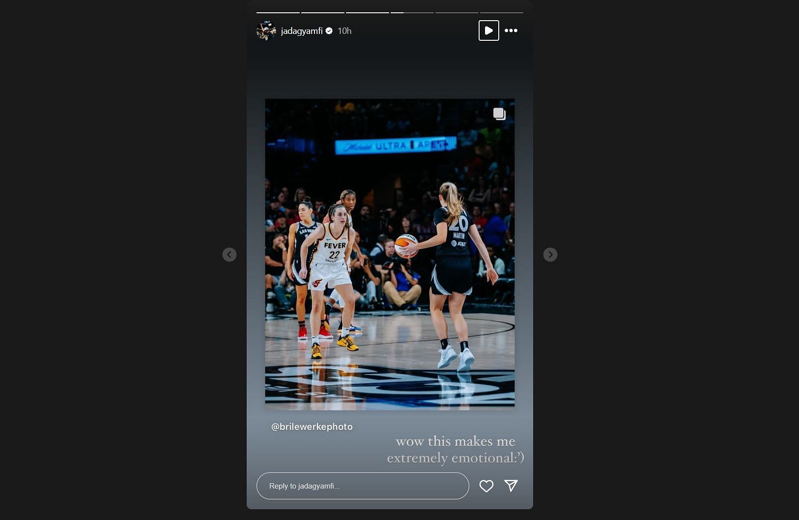 Jada Gyamfi reacts to Kate Martin and Caitlin Clark&#039;s WNBA clash