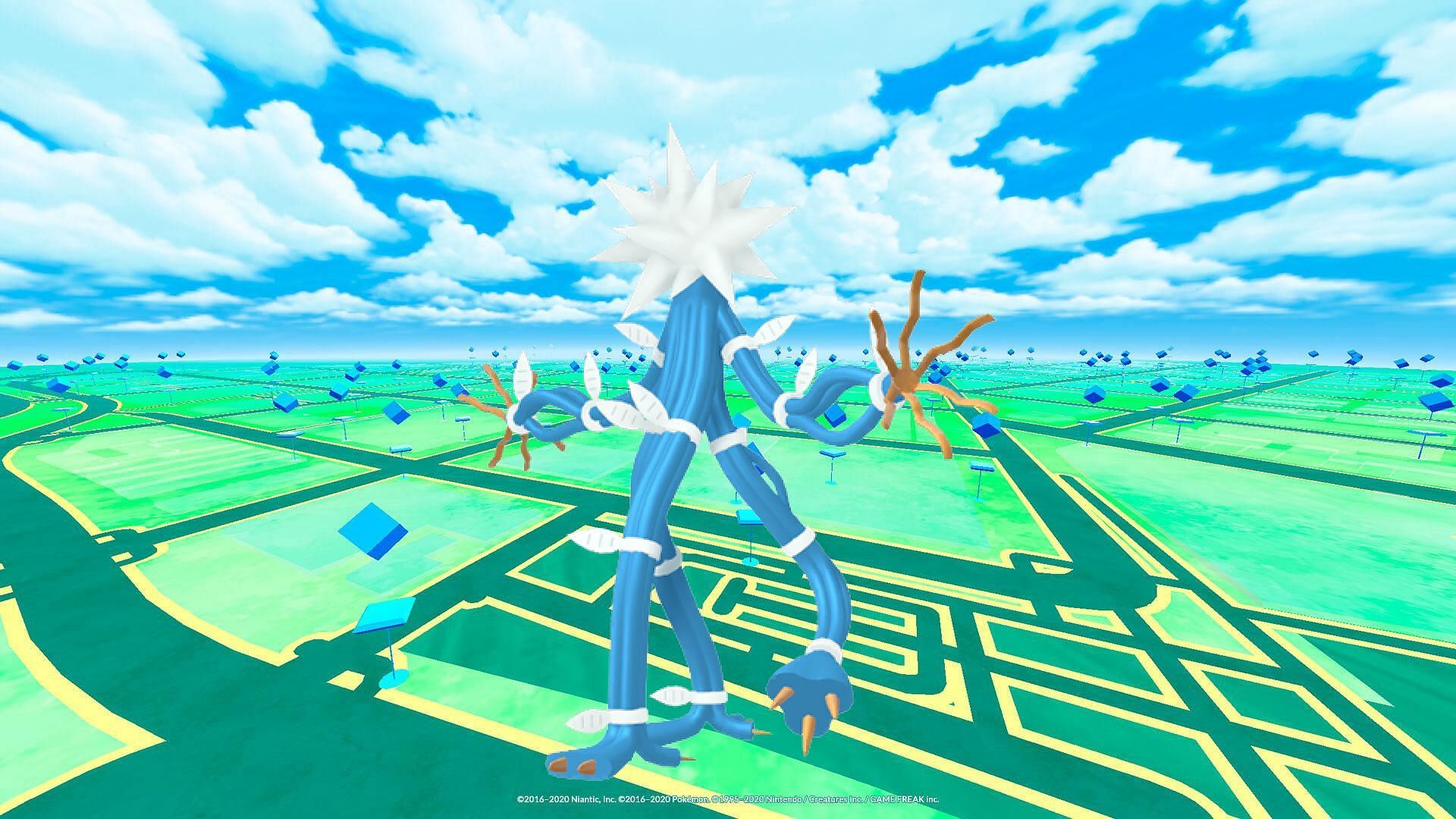 Xurkitree has around a 1/20 chance of appearing in its shiny variant in its post-battle encounter (Image via Niantic)