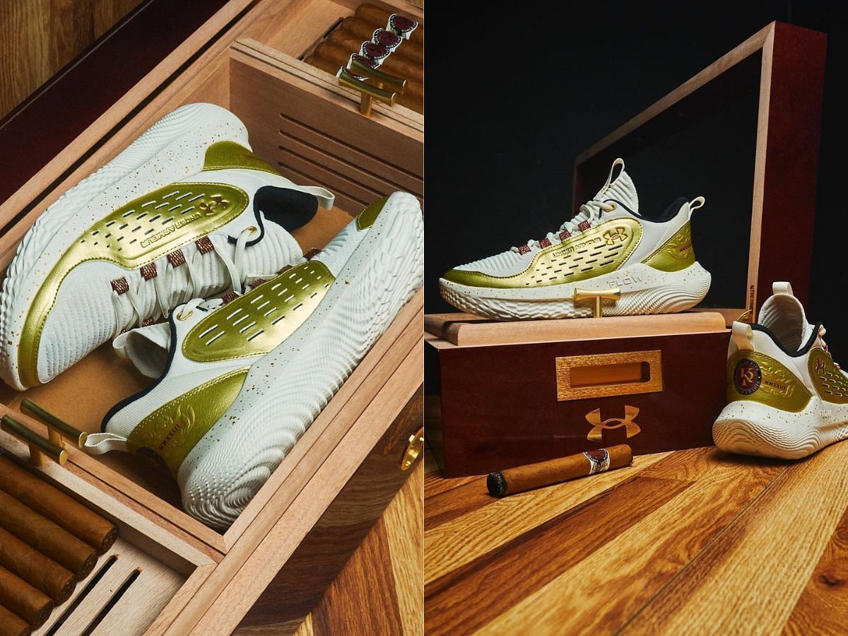 Kelsey Plum x Under Armour Cigar-inspired &lsquo;All The Smoke&rsquo; PE shoes: Features explored (Image via Instagram/@uabasketball &amp; @underarmourwomen)