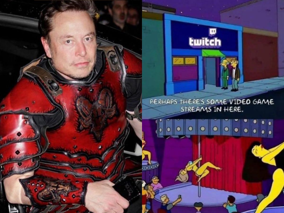 Elon Musk seemingly trolls Twitch over its content (Image via X and Instagram/Elon Musk)