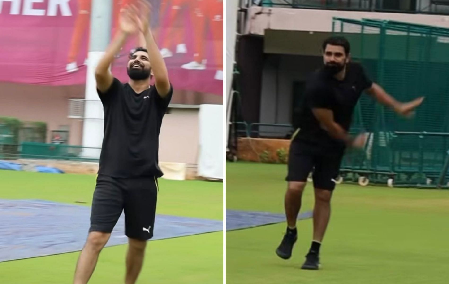 Mohammed Shami during a training session. (Pic: Instagram)