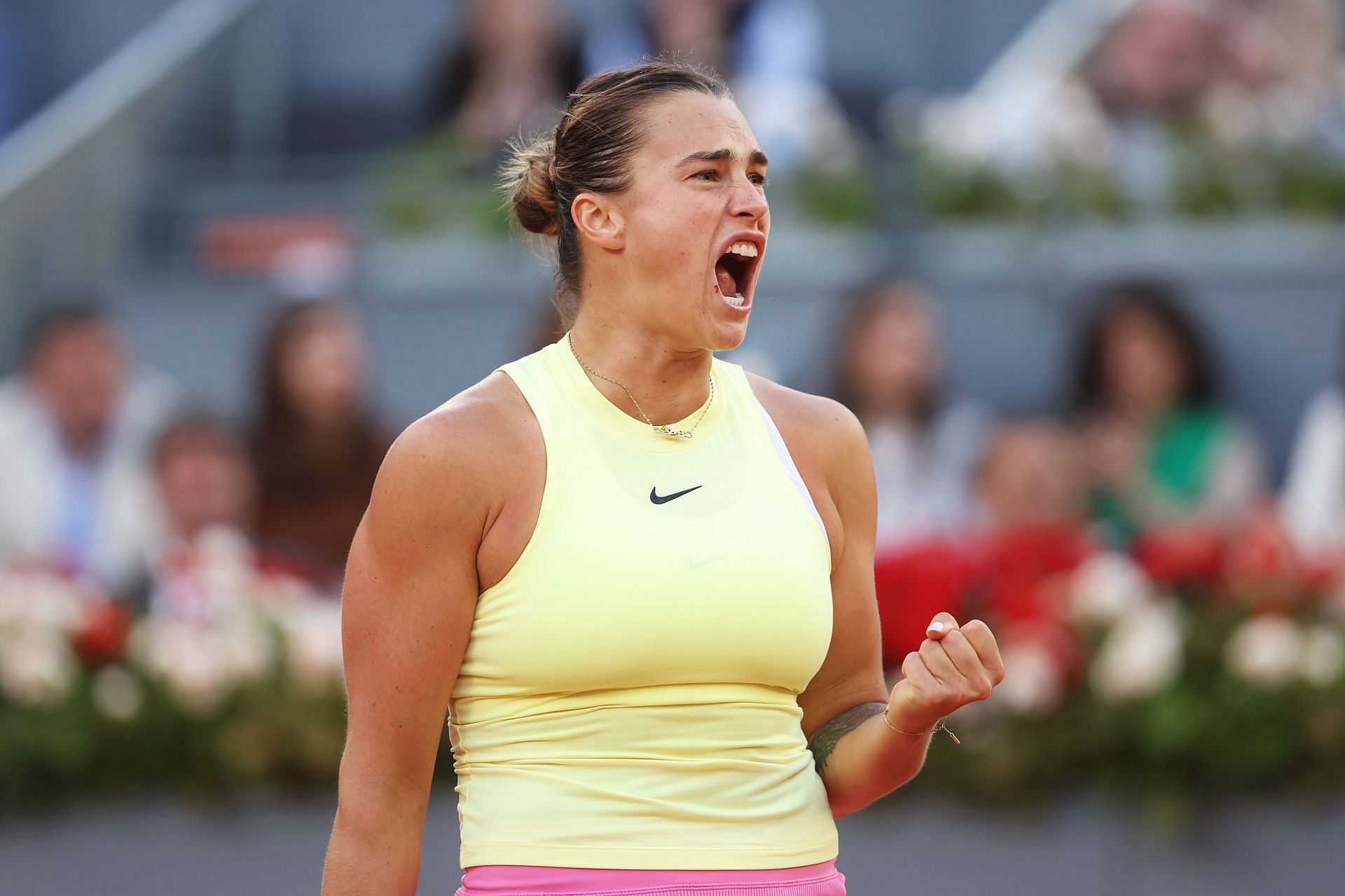 Aryna Sabalenka at the Mutua Madrid Open