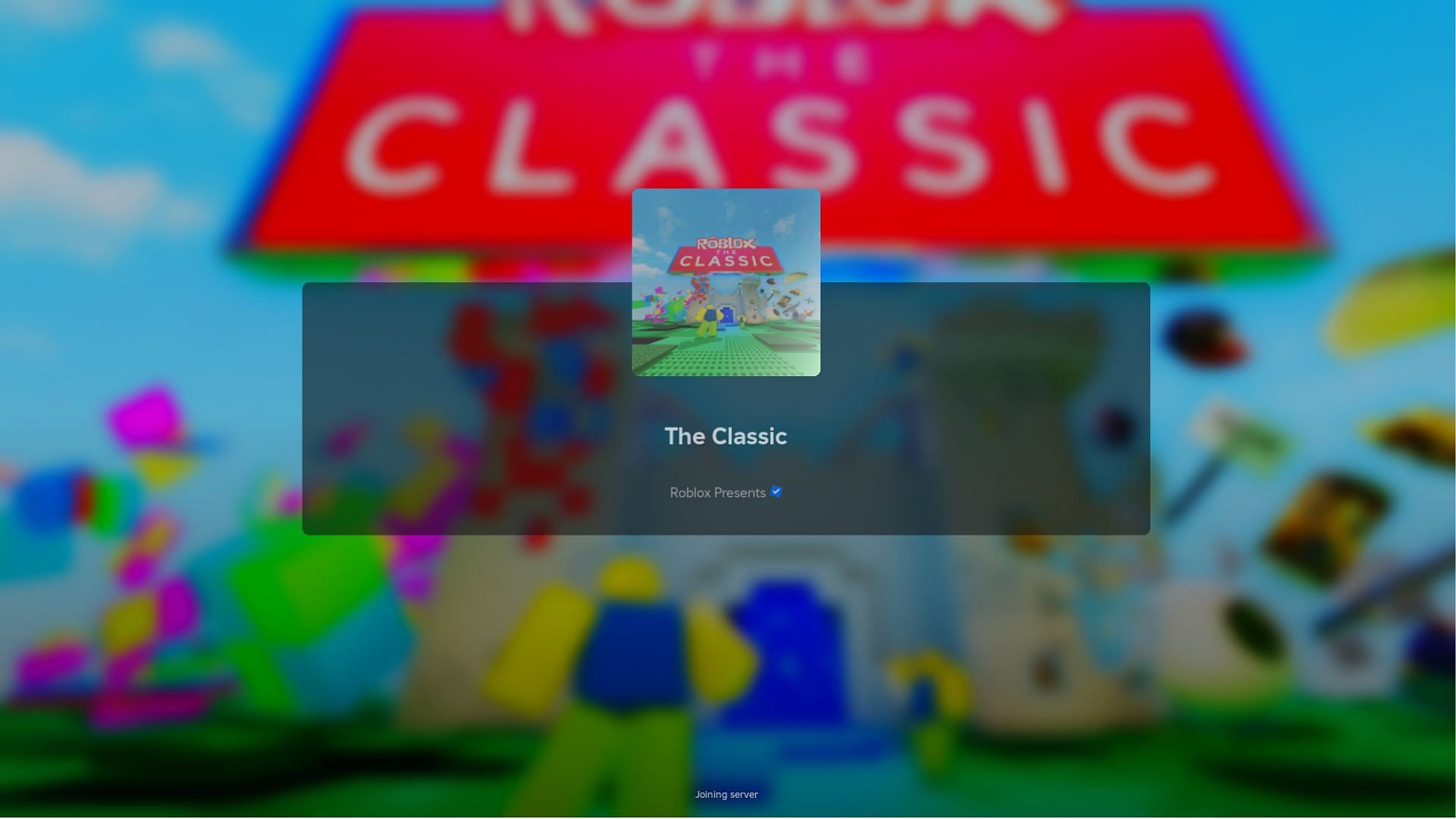 Roblox The Classic