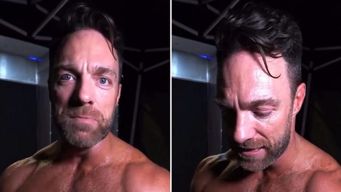 LA Knight reacts after WWE SmackDown absence