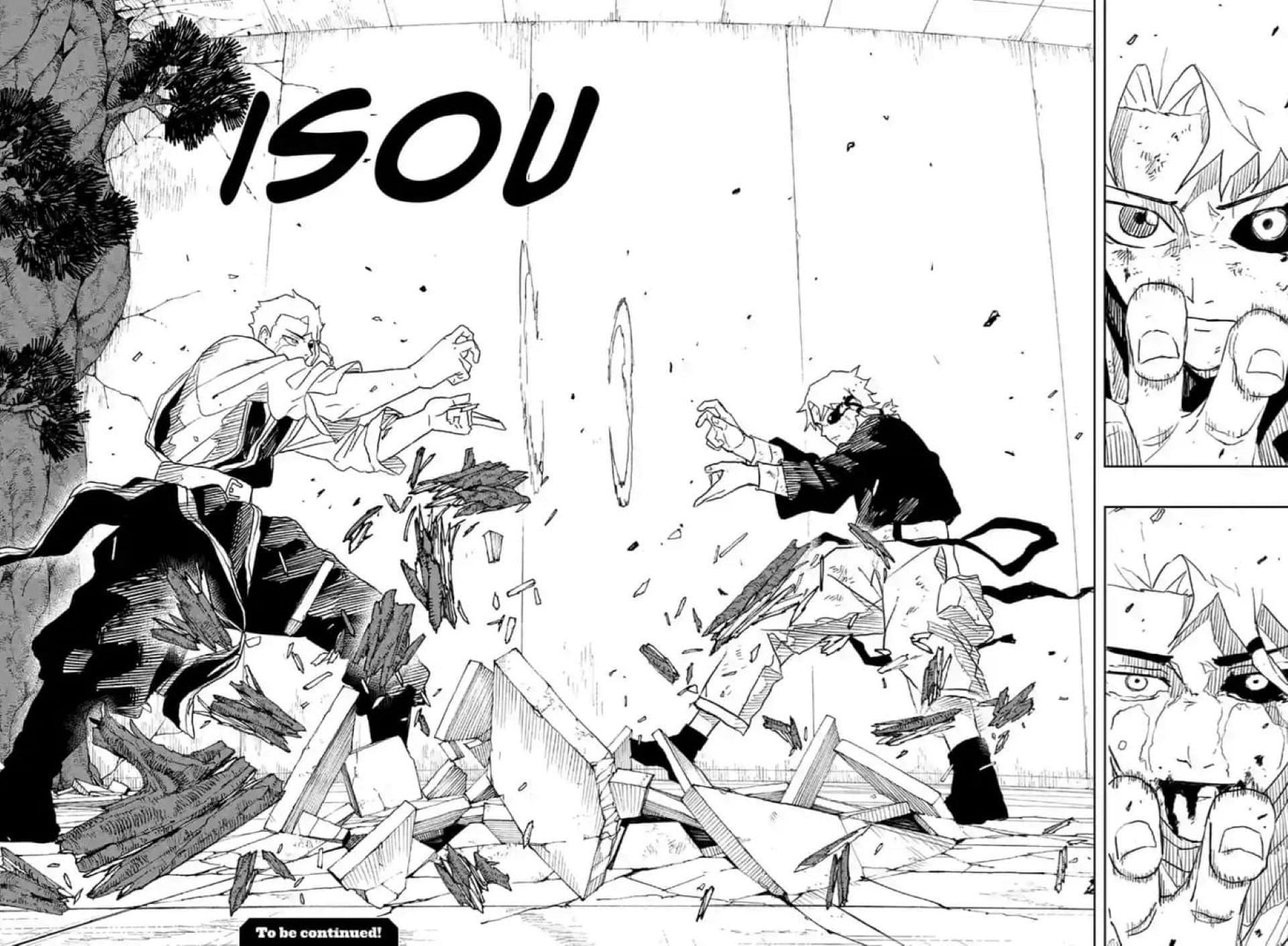 Hakuri vs Soya in the chapter (Image via Takeru Hokazono/Shueisha)