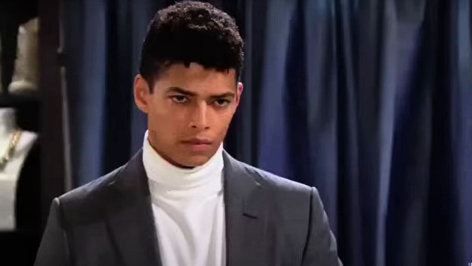 Zende in a tense moment in the show (Image via YouTube@boldandbeautiful)