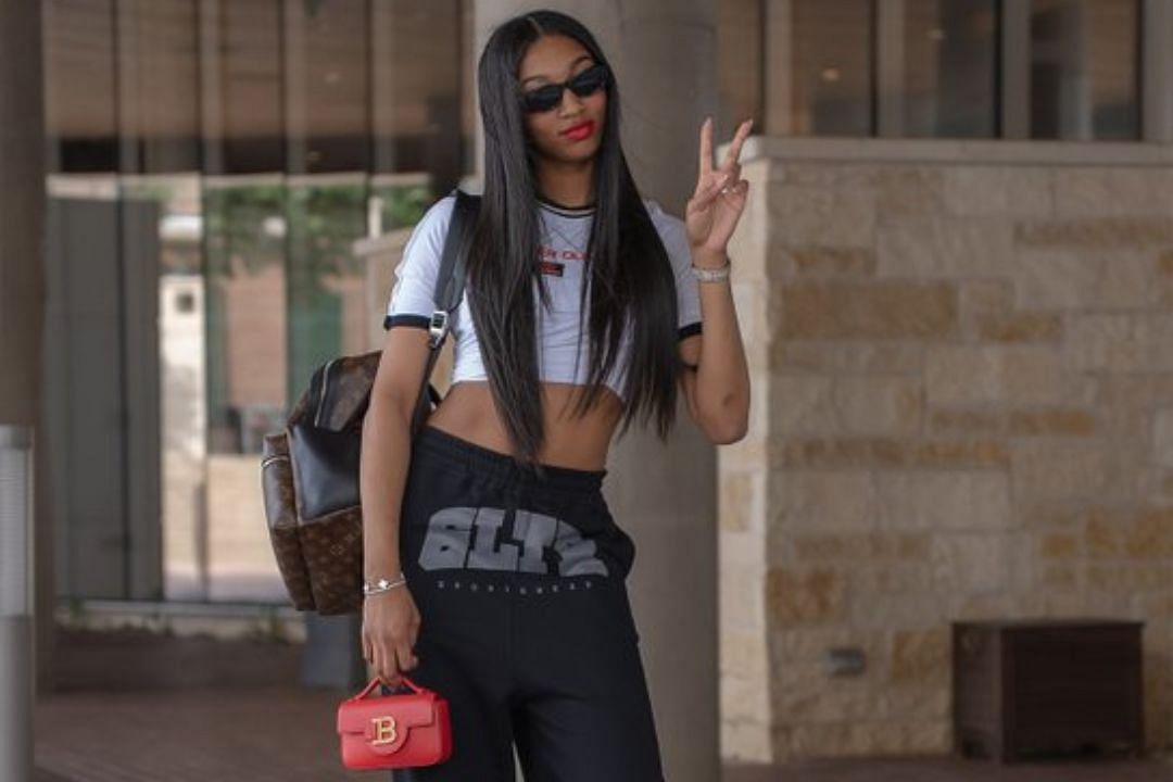 In Photos: Angel Reese stuns in sleek black and white ensemble ahead of WNBA debut for Sky-Wings