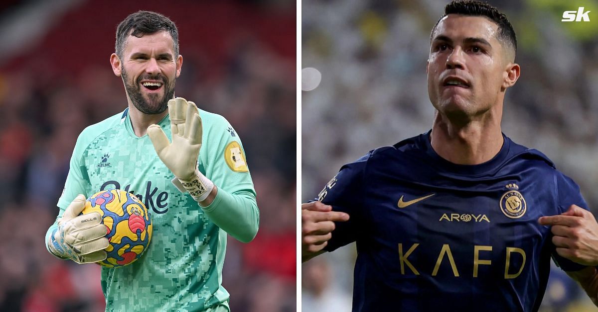 Ben Foster (left) and Cristiano Ronaldo