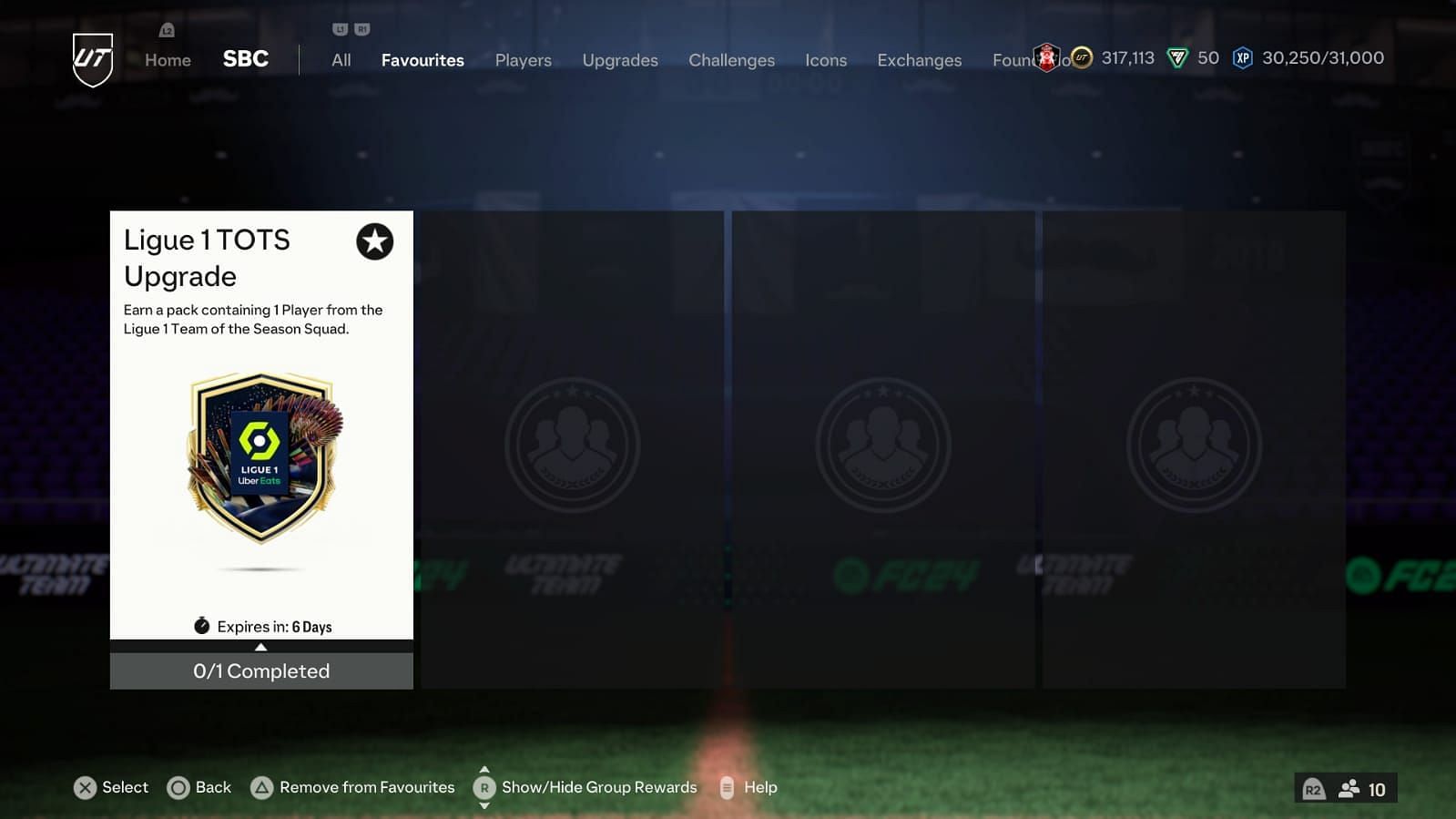 The SBC requires a single squad (Image via EA Sports)