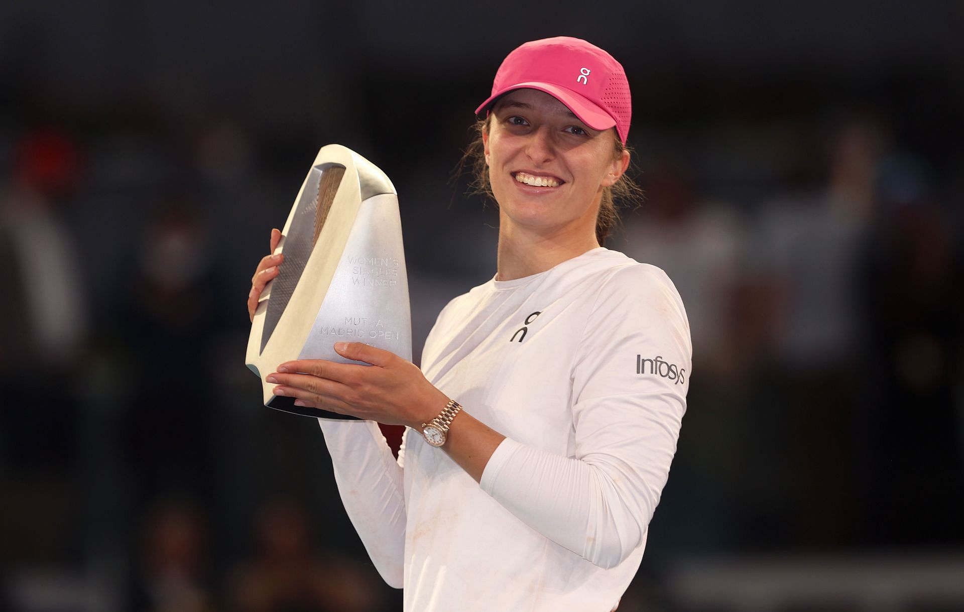 Iga Swiatek at the 2024 Madrid Open. (Photo: Getty)