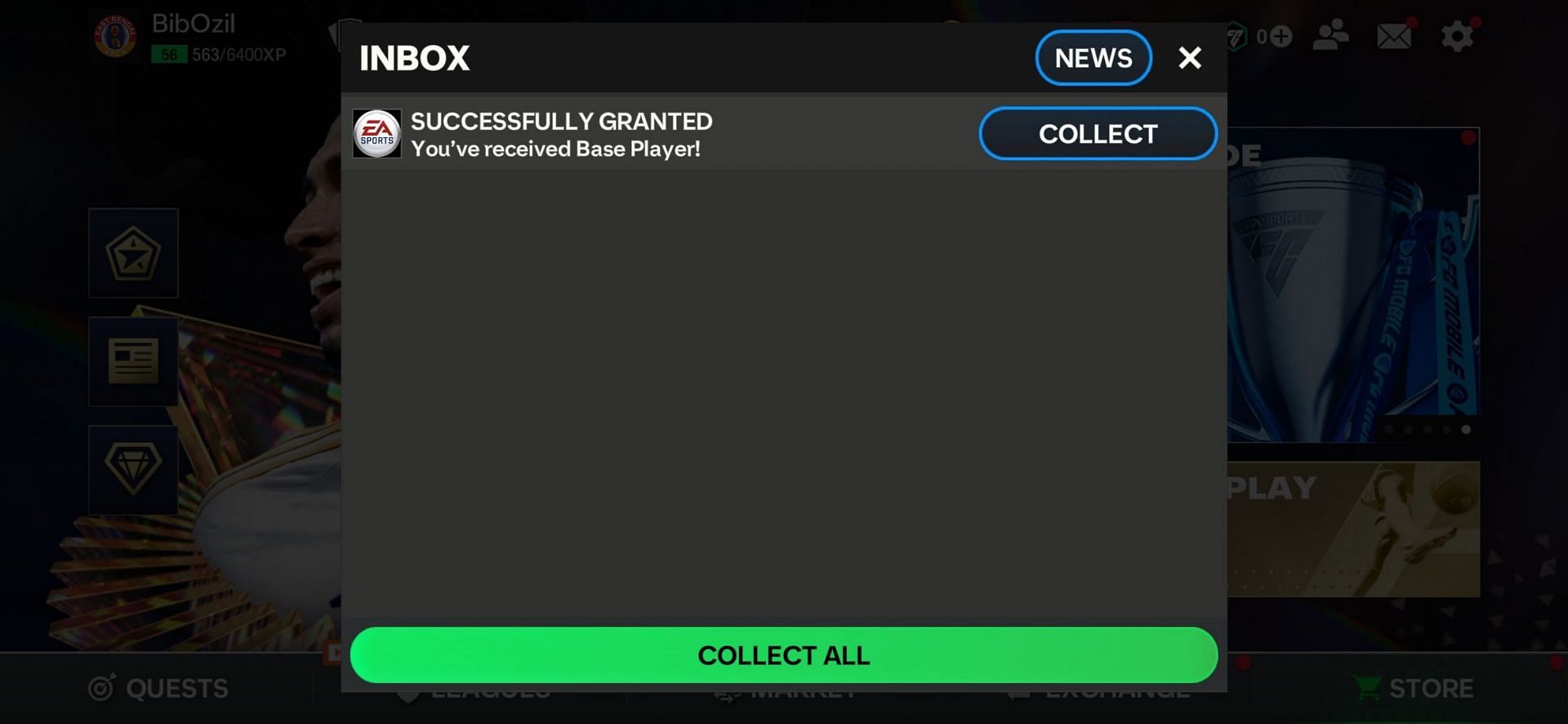 The reward can be collected from your in-game mailbox (Image via EA Sports)