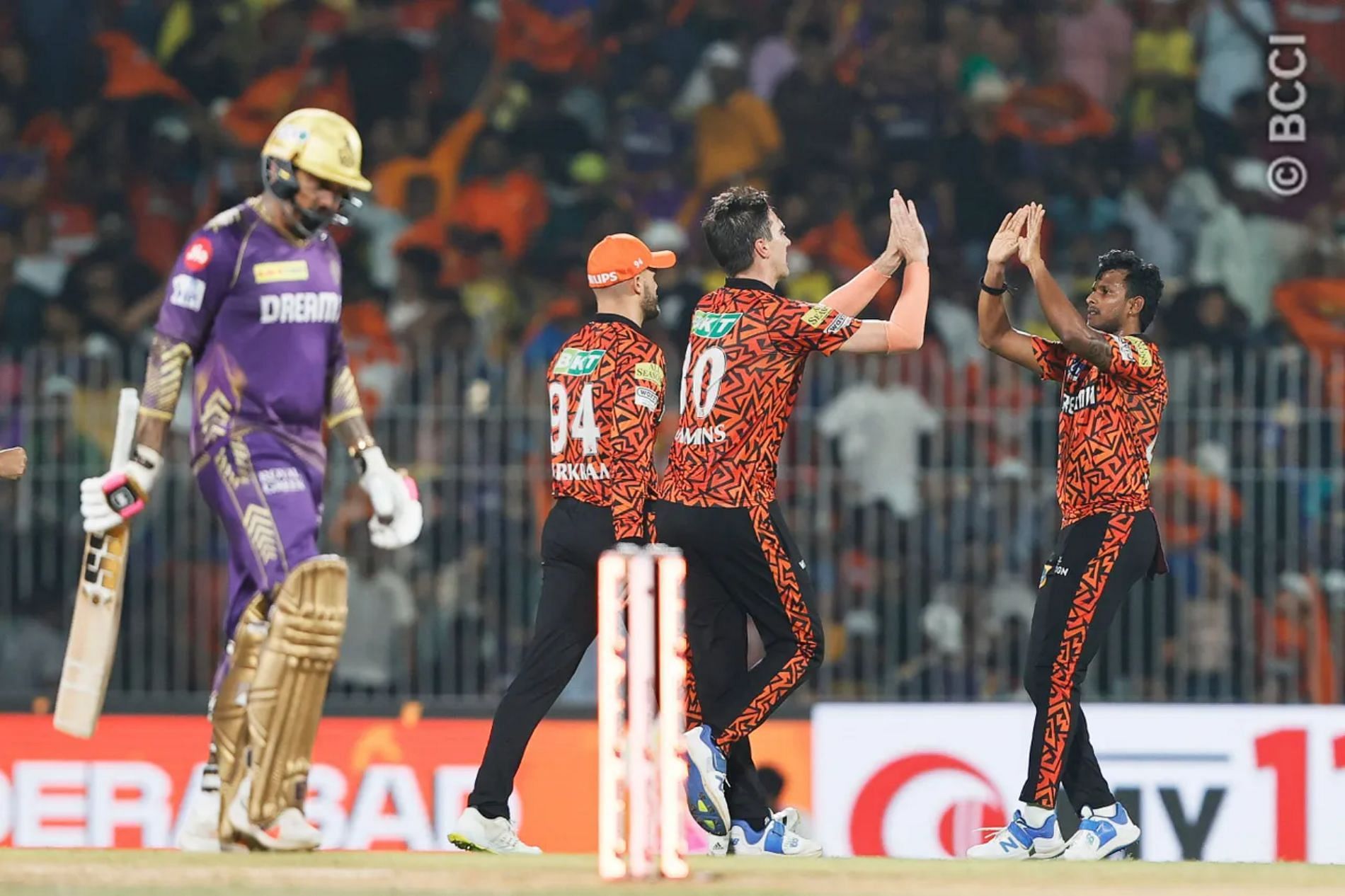 Sunil Narine perished for 6 in KKR’s chase. (Image Credit: BCCI/ iplt20.com)