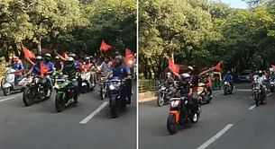 [Watch] RCB fans' bike ride show outside M Chinnaswamy Stadium ahead of do or die game vs CSK in IPL 2024