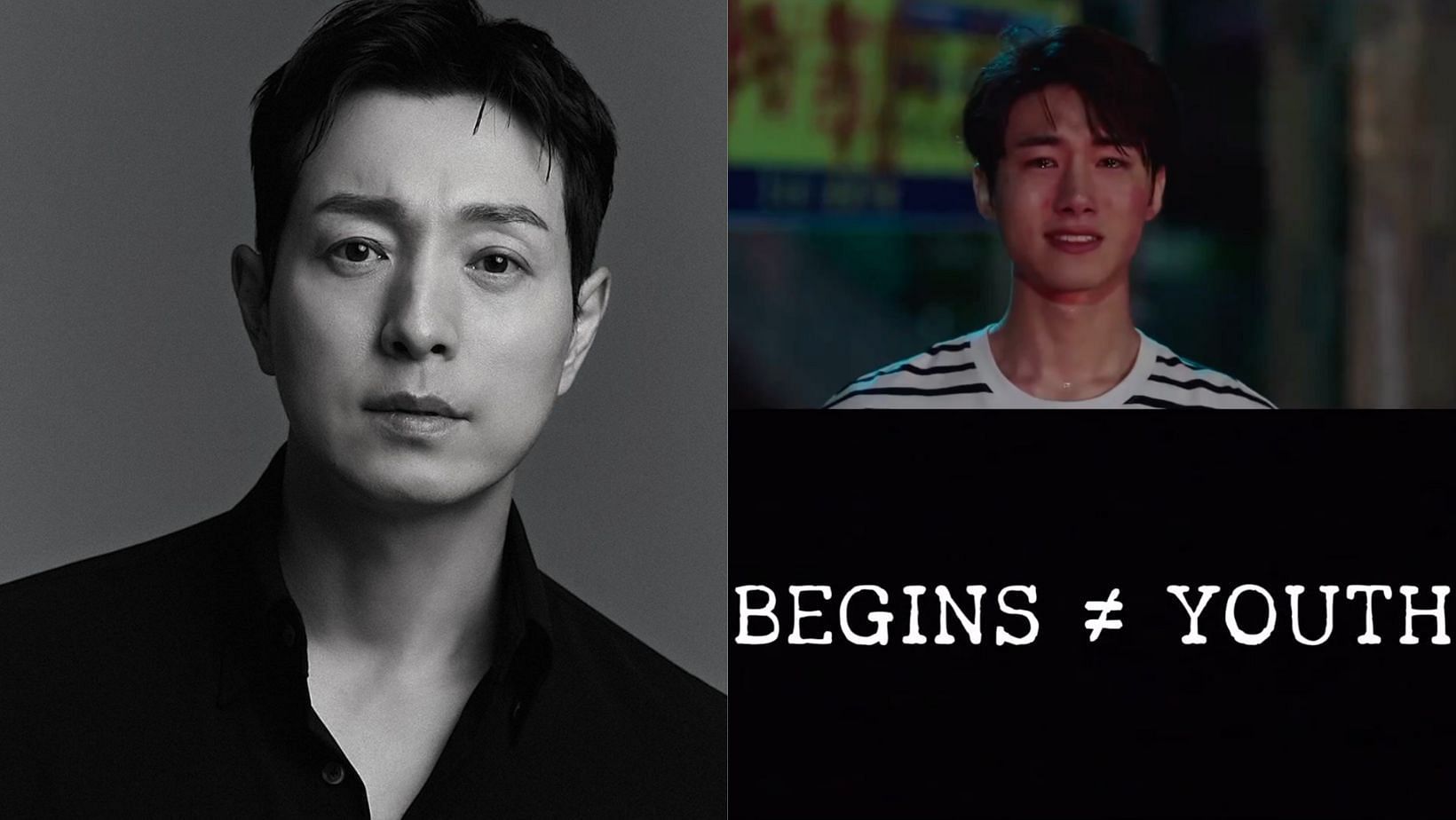 Jung Sung-il goes viral for his portrayal of Hwan&rsquo;s father in the drama &lsquo;Begins Youth&rsquo; based on BTS. (Images via Instagram/@si.micael0203 and @jihux)