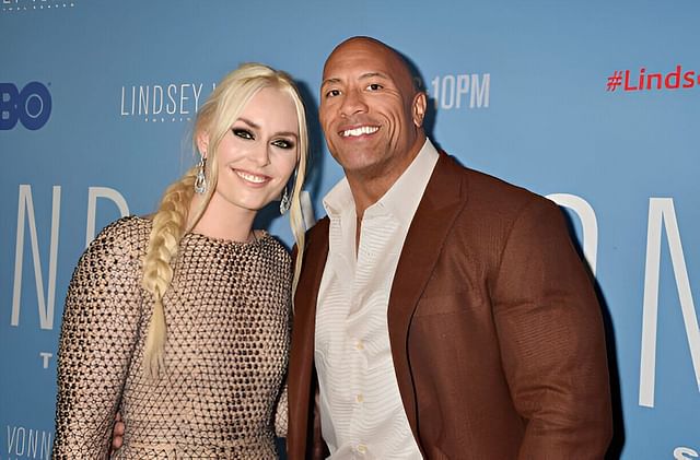 Lindsey Vonn and Dwayne 