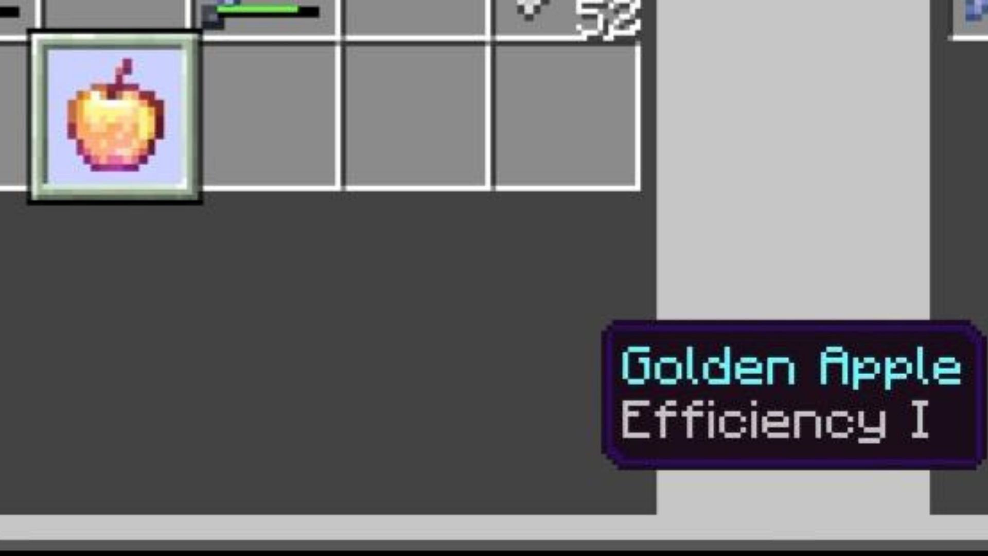 Golden apple bug in Minecraft