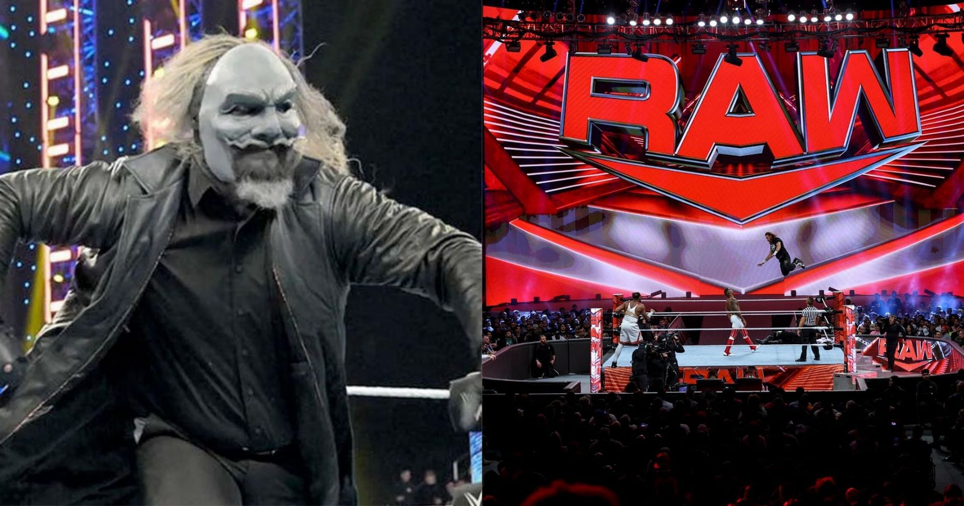 Uncle Howdy &amp; WWE RAW set